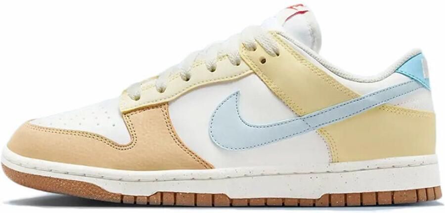 Nike Dunk Low Next Nature Pastel Geel Blauw Wit Bruin Sneakers - Foto 3