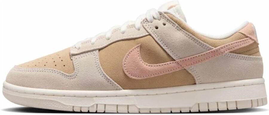 Nike Dunk Low Phantom Washed Coral Dames sneakers schoenen herfst winter suede bruin creme - Foto 2