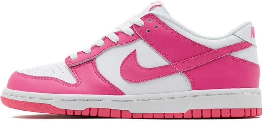 Nike Dunk Low (gs) Sneakers Schoenen white laser fuchsia 40 beschikbare maaten:36 37.5 38.5 39 40