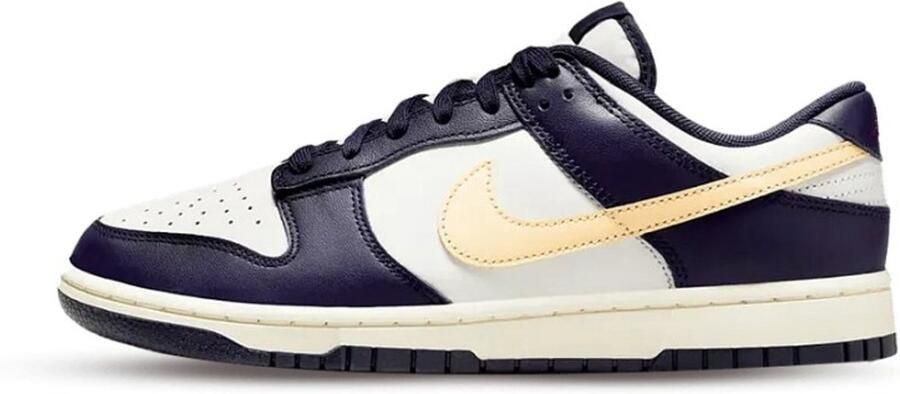 Nike Dunk Low Retro Heren Sneaker Blauw Wit Meloen