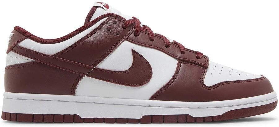 Nike Dunk Low Retro Sneakers Schoenen Leer Rood-Wit Doos zonder deksel - Foto 3