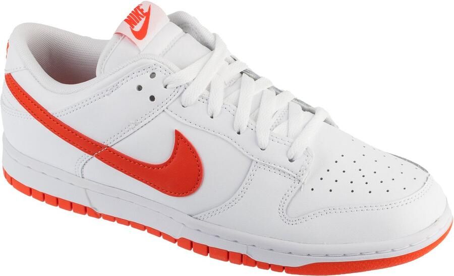 Nike Dunk Low Retro Basketball Schoenen white picante red maat: 43 beschikbare maaten:42.5 43 44.5 45 46 - Foto 2
