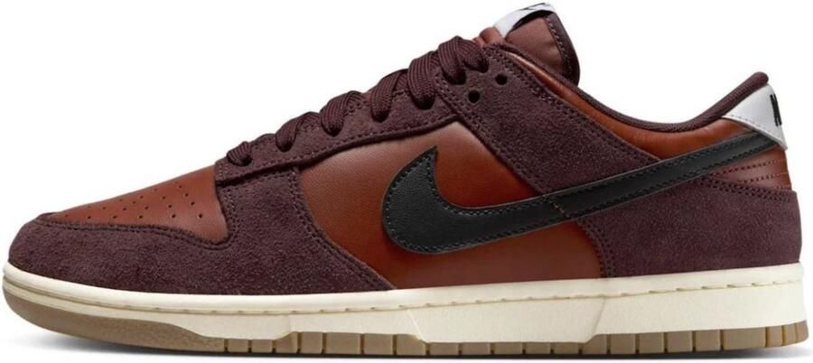 Nike Herenschoenen Dunk Low Retro SE Leather Suede Brown- Heren Brown