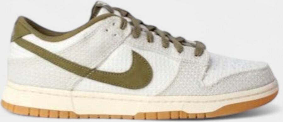 Nike Sportswear Sneakers laag 'Dunk' lichtgrijs olijfgroen wit