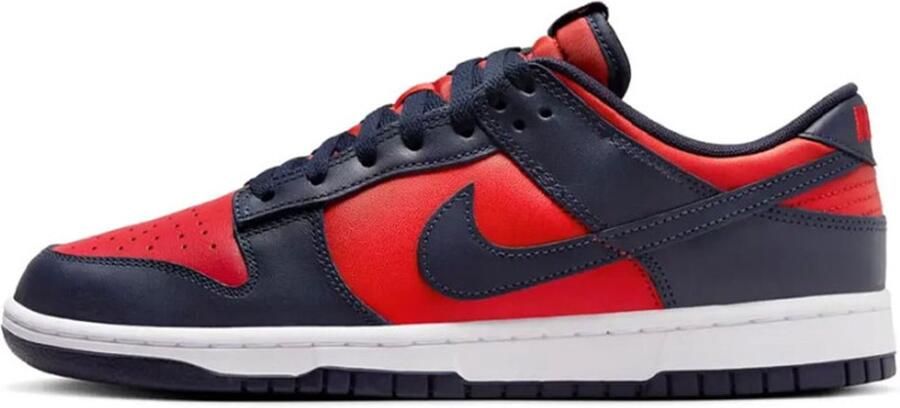 Nike Dunk Low Retro (University Red Obsidian) Blauw Rood Doos zonder deksel