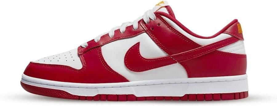 Nike Dunk Low Retro Gym Red Wit University Gold Gym Red Rood Wit Dunk Lifestyle Heren Sneakers voor Mannen