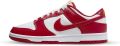 Nike Sneakers Baskets Dunk Low Retro blanc rouge - Wit