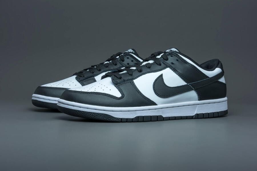 Nike Kinder Sneakers Dunk Low BG Panda Wit Zwart 35 5 EU Klassieke lage sneakers perfecte balans tussen retro stijl en dagelijks comfort. Gemaakt van natuurlijk leer - Foto 13