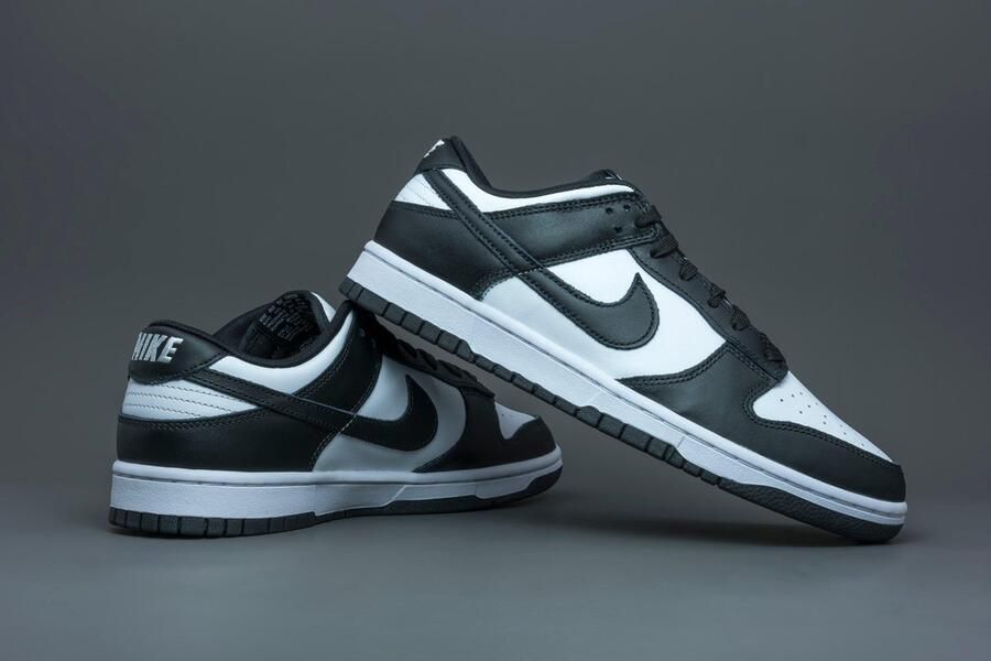 Nike Kinder Sneakers Dunk Low BG Panda Wit Zwart 35 5 EU Klassieke lage sneakers perfecte balans tussen retro stijl en dagelijks comfort. Gemaakt van natuurlijk leer - Foto 14