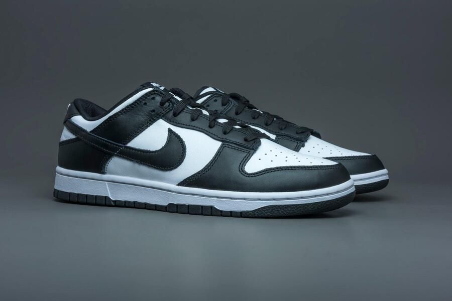 Nike Kinder Sneakers Dunk Low BG Panda Wit Zwart 35 5 EU Klassieke lage sneakers perfecte balans tussen retro stijl en dagelijks comfort. Gemaakt van natuurlijk leer - Foto 17