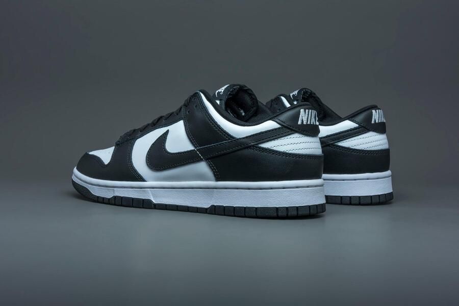 Nike Kinder Sneakers Dunk Low BG Panda Wit Zwart 35 5 EU Klassieke lage sneakers perfecte balans tussen retro stijl en dagelijks comfort. Gemaakt van natuurlijk leer - Foto 18