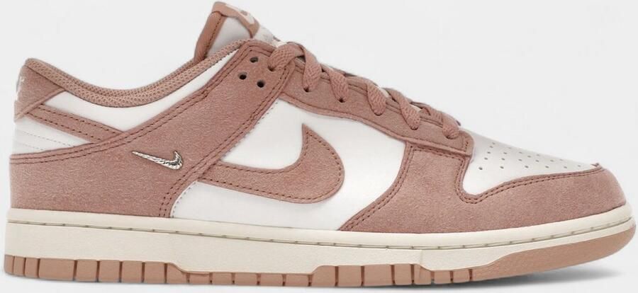 Nike Dunk Low Rose Whisper Gold Mini Swoosh (Women's)