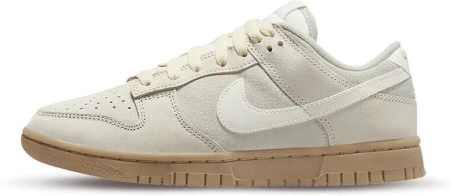 Nike Dunk Low SE Beige White Gum Suede Sneakers Unisex Doos Zonder Deksel - Foto 2