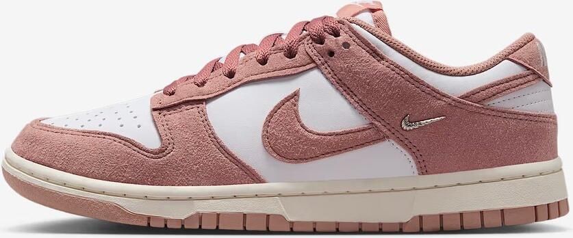 Nike Dunk Low Sneakers Dames Rose Whisper Gold Mini Swoosh