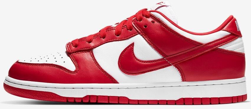 Nike Dunk Low SP Wit University Red Wit Rood Dunk Lifestyle Heren Sneakers voor Mannen