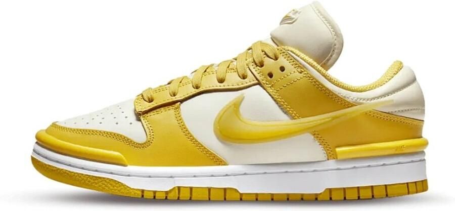 Nike Wmns Dunk Low Twist Basketball Schoenen cocnut milk vivid sulfur white maat: 38.5 beschikbare maaten:36.5 37.5 38.5 39 40.5 41 - Foto 2