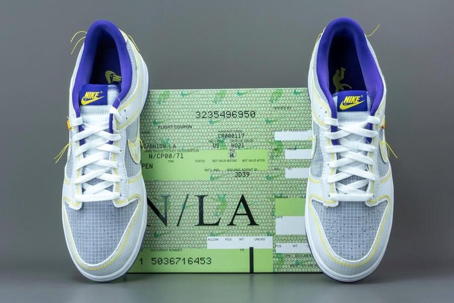 Nike Dunk Low X Union La Passport Pack Court Purple DJ9649-500 PAARS Schoenen - Foto 7