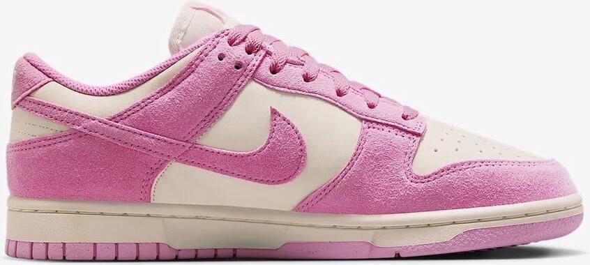 Nike Dunk Low Dames Sneaker Limited Edition Wit Roze Doos Zonder Deksel