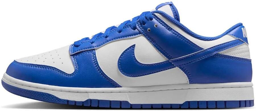 Nike Dunk Low White Hyper Royal 2025 Sneakers Unisex Blauw Wit
