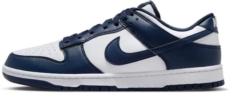 Nike Dunk Low Retro Heren Sneaker Blauw Wit Doos zonder deksel - Foto 2