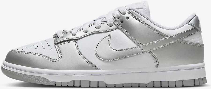 Nike Wmns Dunk Low Basketball Schoenen white metallic silver blue joy 40 beschikbare maaten:36.5 37.5 39 40