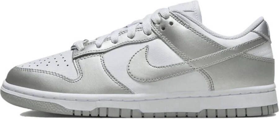 Nike Dunk Low Zilver Wit Sneakers Unisex Doos zonder deksel