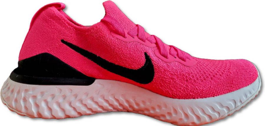 Nike Epic React Flyknit 2 Hardloopschoenen Dames Roze Zwart