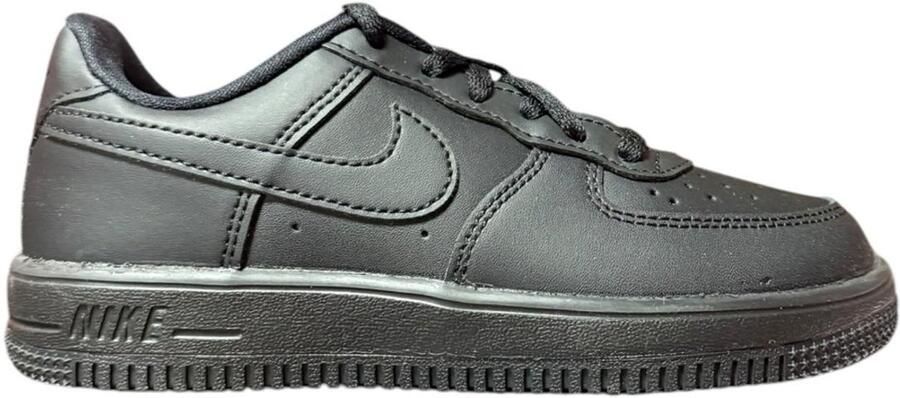 Nike Force 1 Low Lace Sneakers Kids Zwart