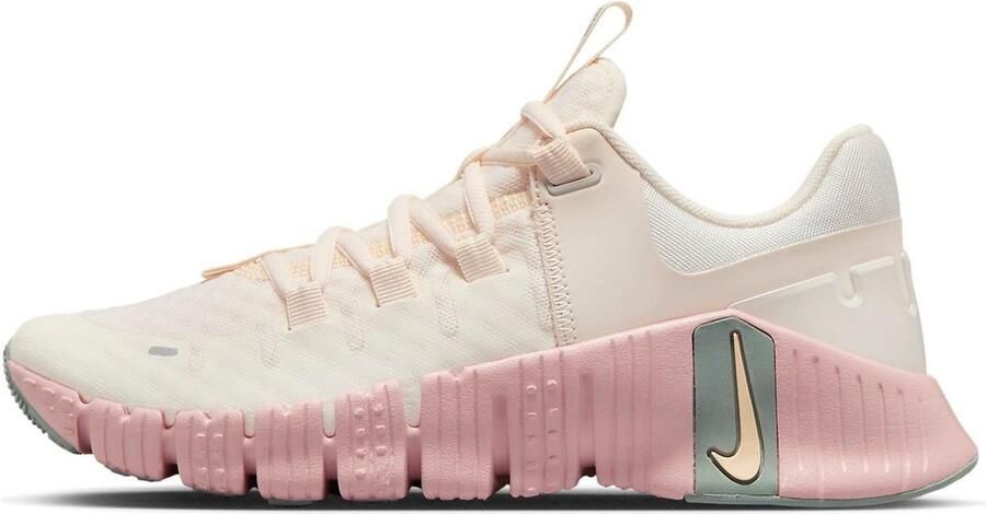 Nike Free Metcon 5 Sneakers Pale Ivory Ice Peach Beige Roze Metcon Training Dames
