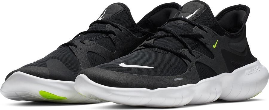 Nike Free Rn 5.0 Heren Sportschoenen Black White
