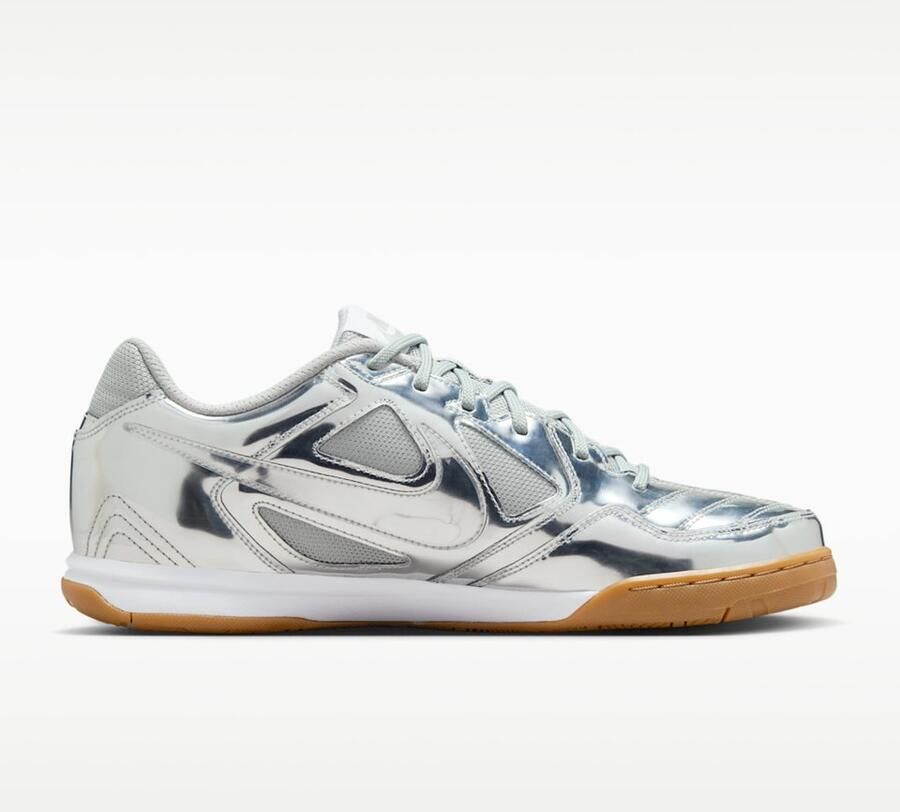 Nike Gato LV8 Zilver Zaalvoetbalschoenen Kinderen