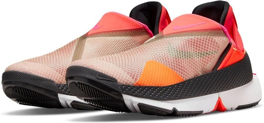 Nike GO FlyEase Sneakers Sunrise (Bright Crimson Pink Blast) Rood Roze GO FlyEase Lifestyle Unisex Sneakers