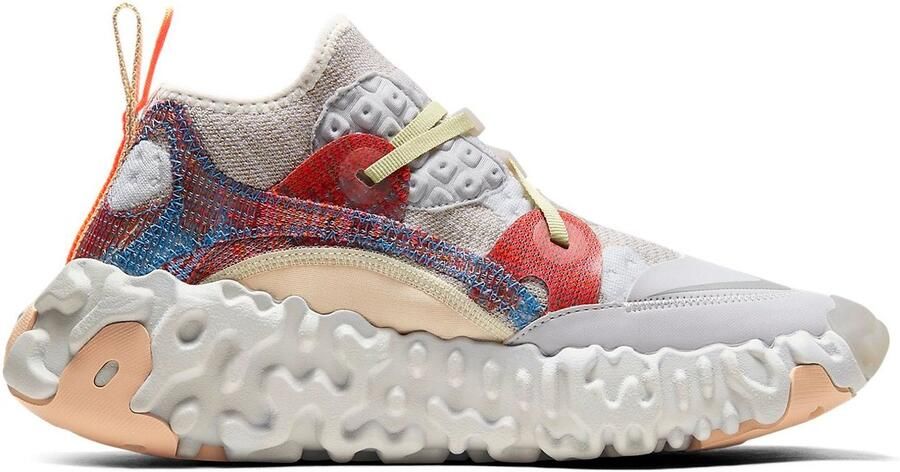 Nike ISPA OverReact Flyknit Sneakers Light Bone (Summit White Reflective Silver Light Bone) Wit Beige ISPA Lifestyle Heren