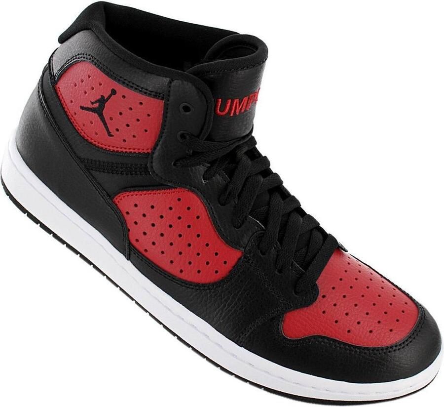 Nike JORDAN Access Heren Sneakers Sport Casual schoenen Zwart-Rood AR3762 - Foto 3