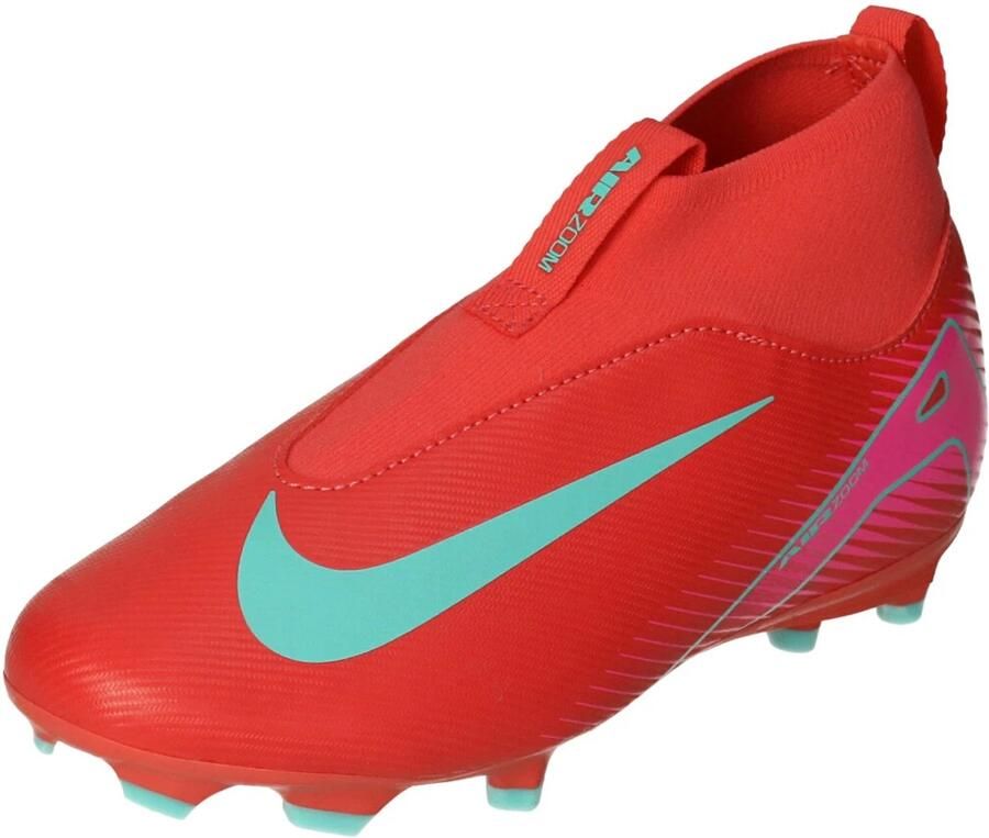 Nike Jr. Mercurial Superfly 10 Academy Voetbalschoenen Ember Glow Aurora Green Groen Mercurial Superfly Voetbal Kinder