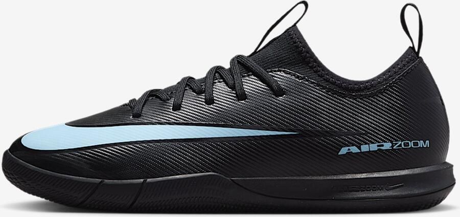 Nike Jr. Mercurial Vapor 16 Academy IC Zaalvoetbalschoenen Black Ice Blue Zwart Blauw Mercurial Voetbal Kinder Zaalvoetbalschoenen voor Kids