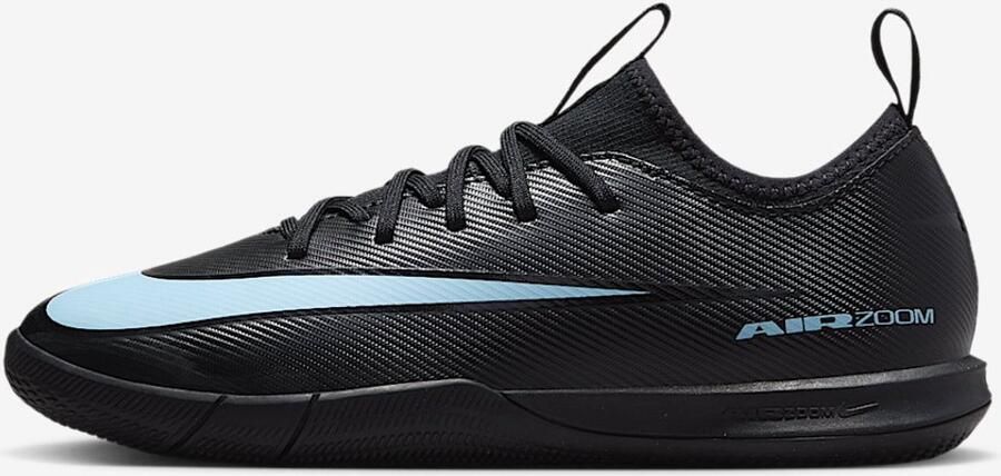 Nike Jr. Mercurial Vapor 16 Academy IC Zaalvoetbalschoenen Black Ice Blue Zwart Blauw Mercurial Voetbal Kinder Zaalvoetbalschoenen voor Kids