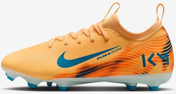 Nike Jr. Mercurial Vapor 16 Academy KM Melon Tint Igloo Neo Turquoise Groen Oranje Mercurial Voetbal Kinder Voetbalschoenen voor en