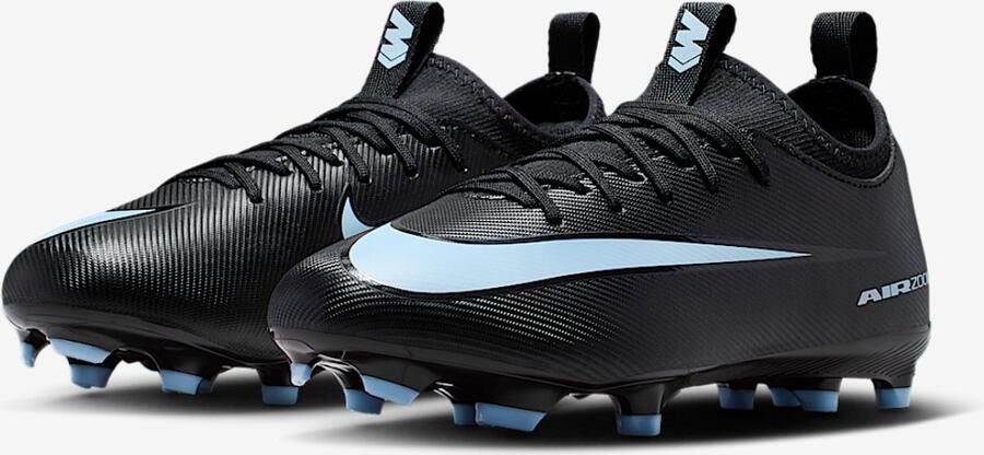 Nike Jr. Mercurial Vapor 16 Academy Voetbalschoenen Zwart Ice Blue Zwart Blauw Mercurial Vapor Voetbal Kinder