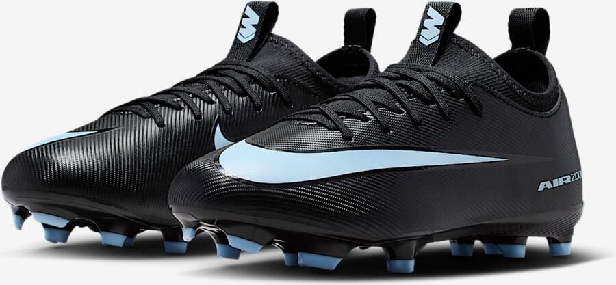 Nike Jr. Mercurial Vapor 16 Academy Voetbalschoenen Zwart Ice Blue Zwart Blauw Mercurial Vapor Voetbal Kinder