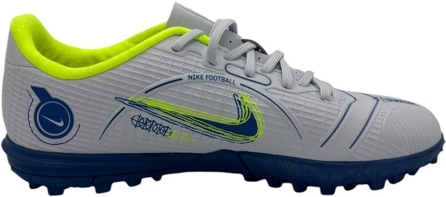 Nike Jr. Mercurial Vapor 14 Academy TF Voetbalschoen voor kleuters kids(turf) Grijs
