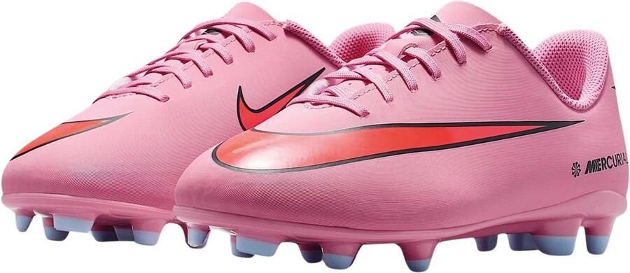 Nike MG Low-top voetbalschoenen voor kleuters kids (meerdere ondergronden) Jr. Mercurial Vapor 16 Club Roze- Roze