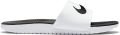 Nike Kawa Younger Older Kids' Slide White Black Kind White Black - Wit