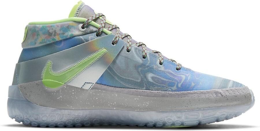 Nike KD 13 Sneakers Play for the Future (Platinum Tint Metallic Silver Royal Pulse Barely Volt) Grijs Blauw KD Basketbal Unisex