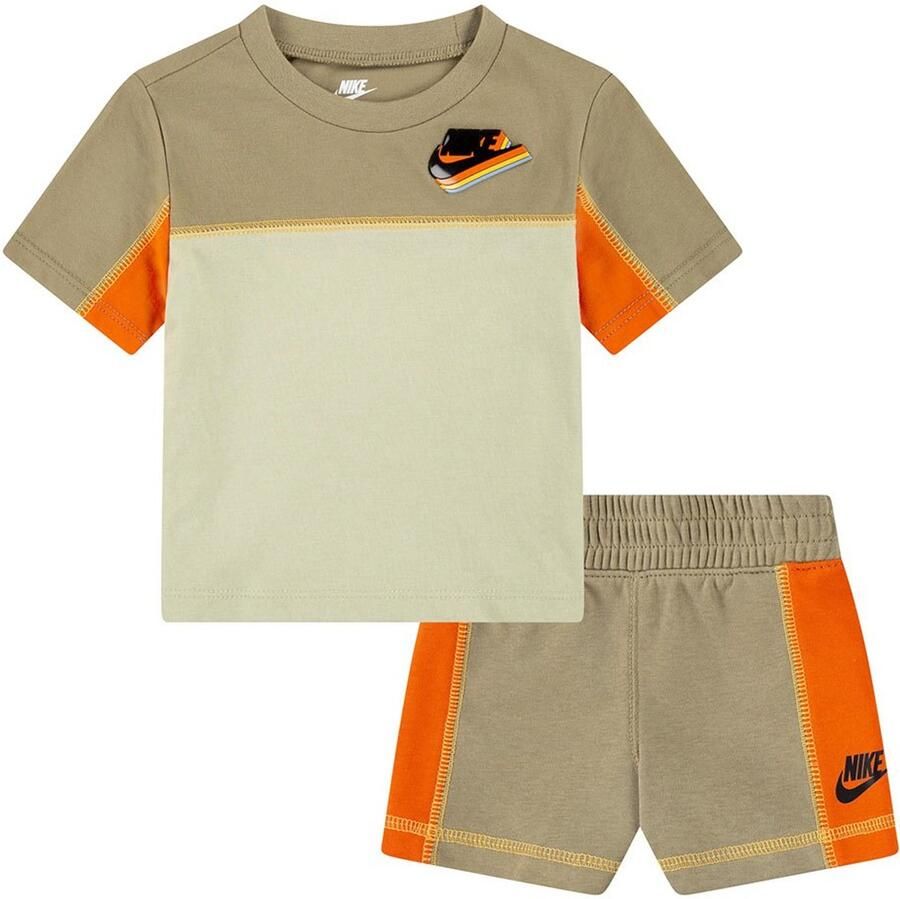 NIKE KIDS 66m035 Nsw Reimagine Korte Mouw Set Groen 24 Months Jongens