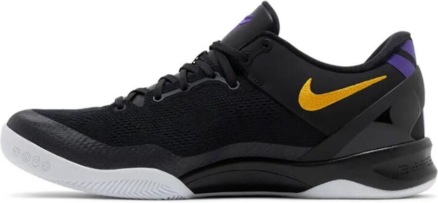 Nike Kobe VIII Protro Zwart Wit Court Purple University Gold Zwart Wit Kobe VIII Lifestyle Unisex Sneakers