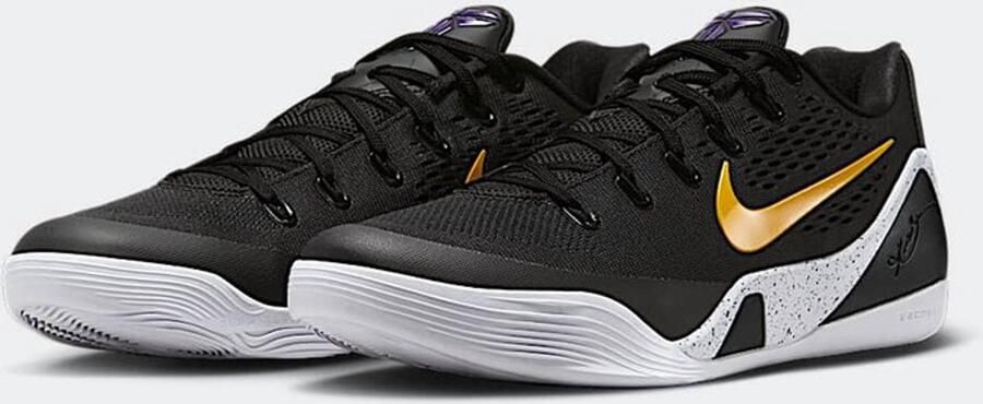 Nike Kobe IX Elite Low EM Protro Black University Gold Basketbalschoenen Heren Doos Zonder Deksel