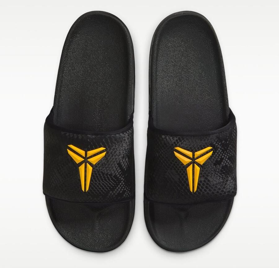Nike Kobe Offcourt Slide Slippers 44 Black University Gold Zwart Goud Kobe Comfort