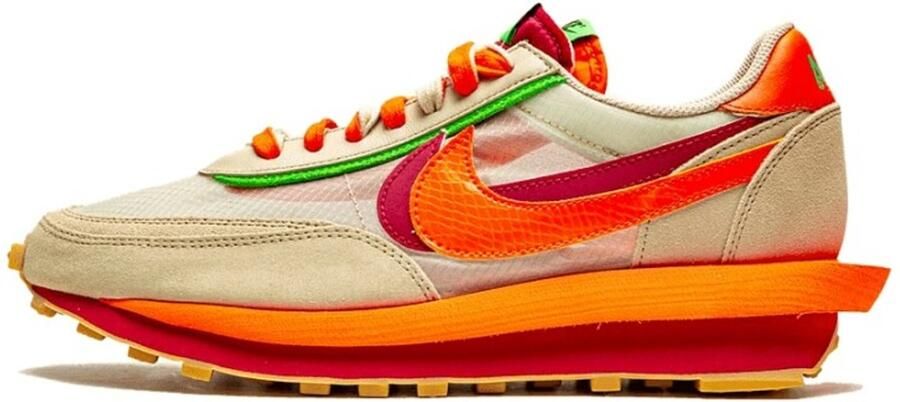 Nike LD Waffle sacai CLOT Kiss of Death Net Orange Blaze