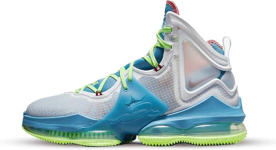Nike Lebron Xix Dutch Blue Pomegranate Lime Glow White Schoenmaat 48 1 2 Basketball Perfor ce Mid DC9339 400